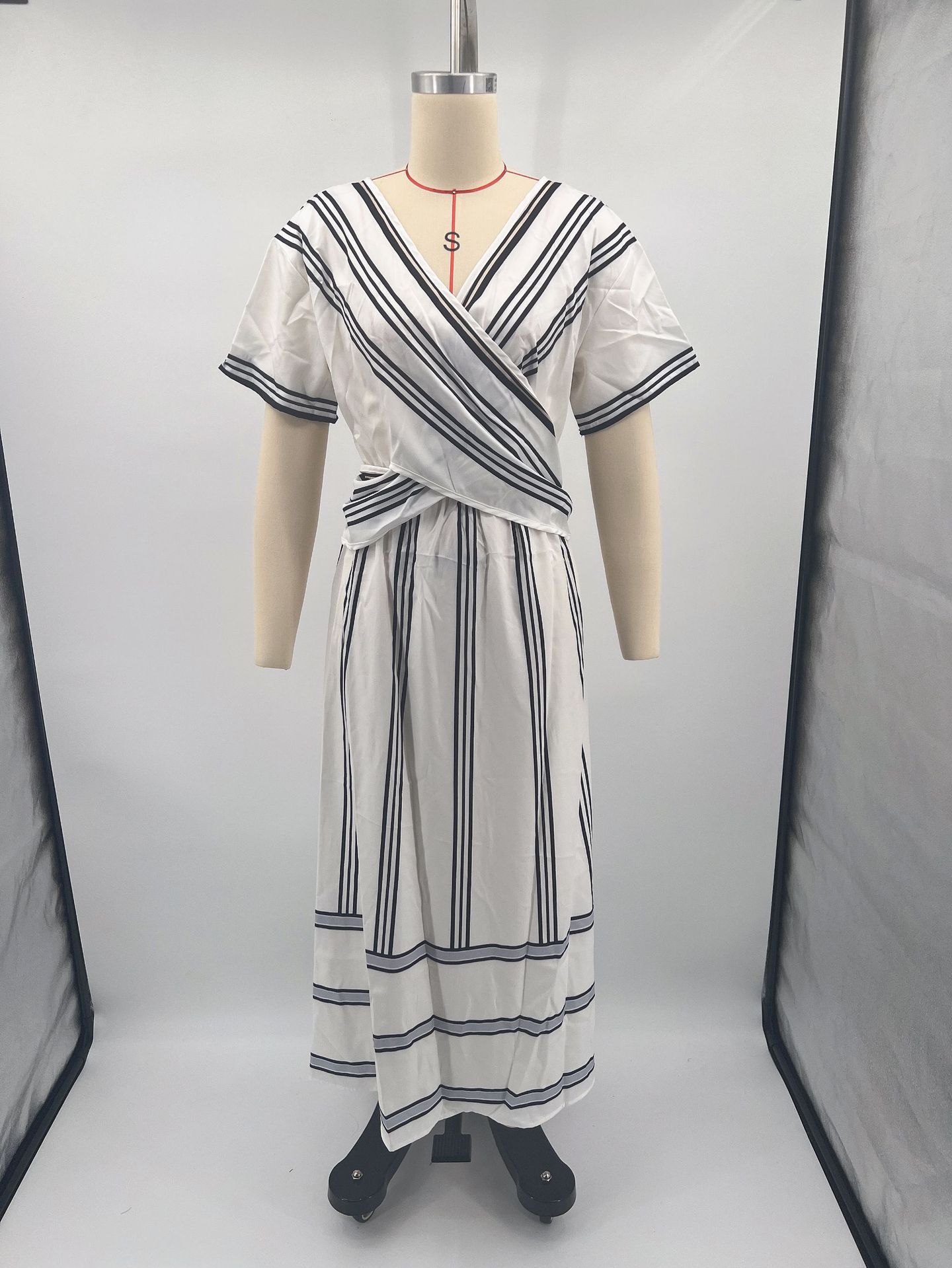 Retro Striped Summer Dress
