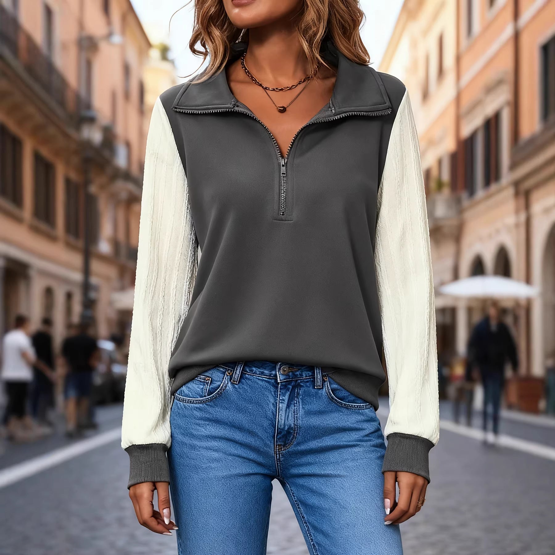 Women's Color Block Hoodie