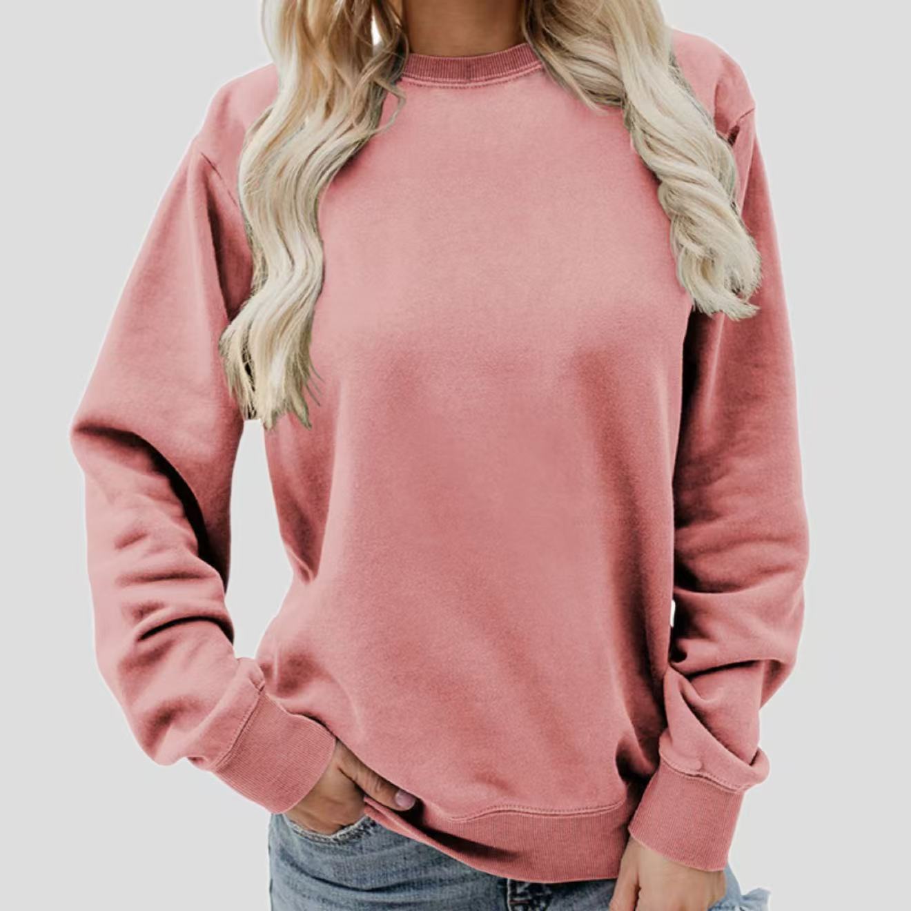 Women's Casual Sweatshirt Rosegold