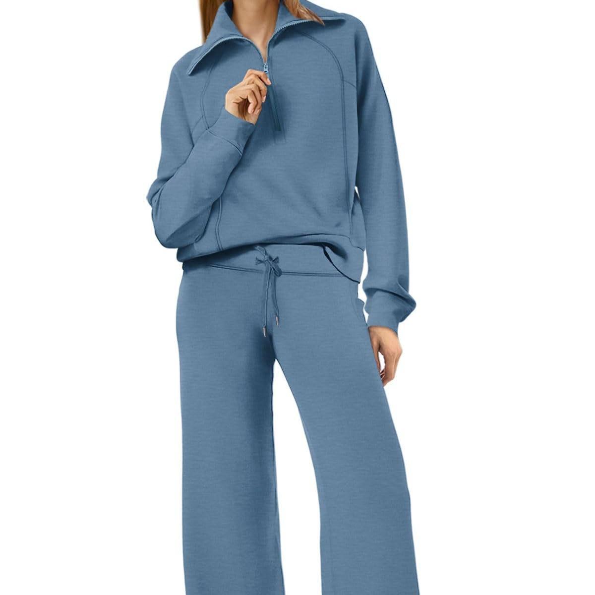 Women's Half-Zip Sweatshirt Set