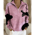 Casual Half-zip Pullover Hoodie