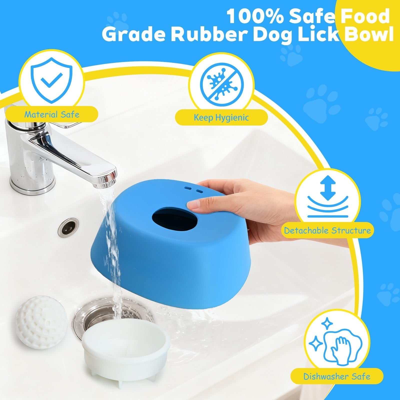 Dog Slow Feeder Lick Bowl