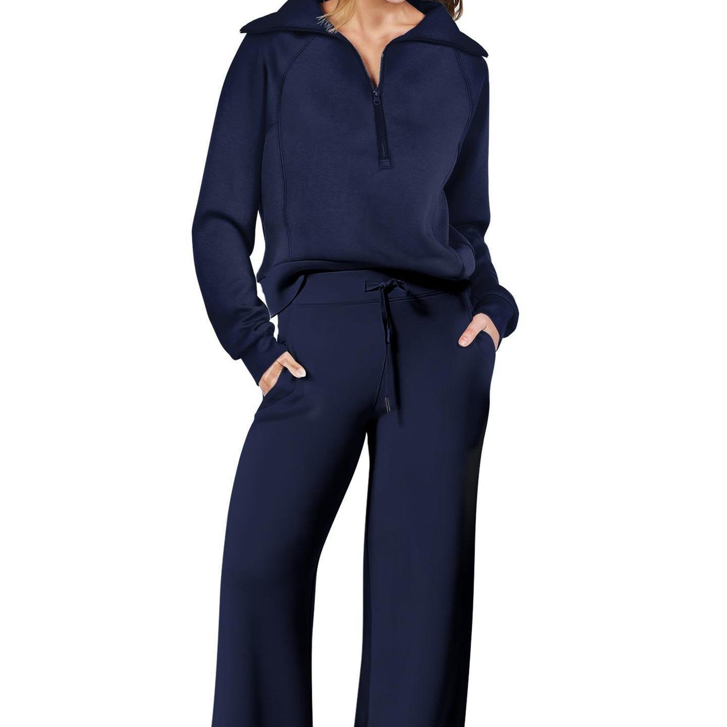 Women's Half-Zip Sweatshirt Set
