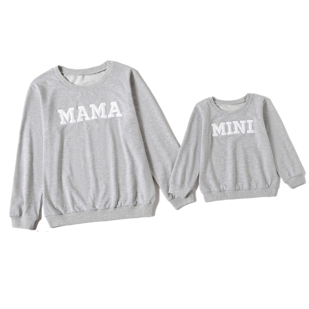 Letter Print Family Sweatshirt